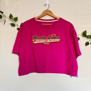 NWT Pier 27 Punta Cana Pink Crop Top Size XL